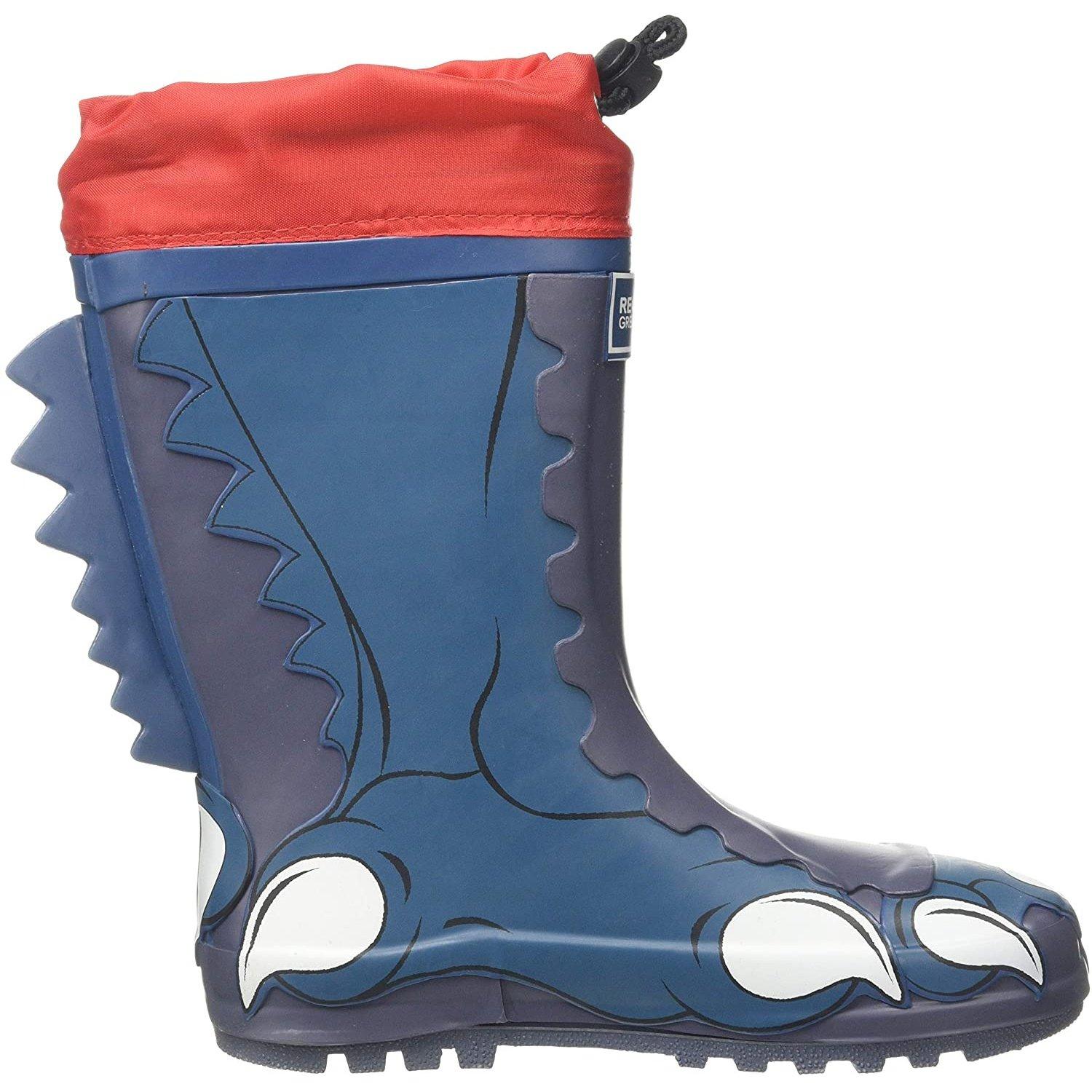 Mudplay Dinosaurier Gummistiefel Unisex Blau 30 von Dare 2B