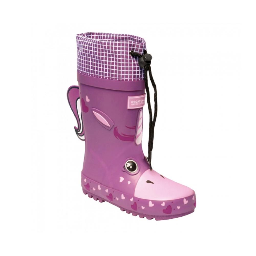 Mudplay Dinosaurier Gummistiefel Unisex Lila 27 von Dare 2B