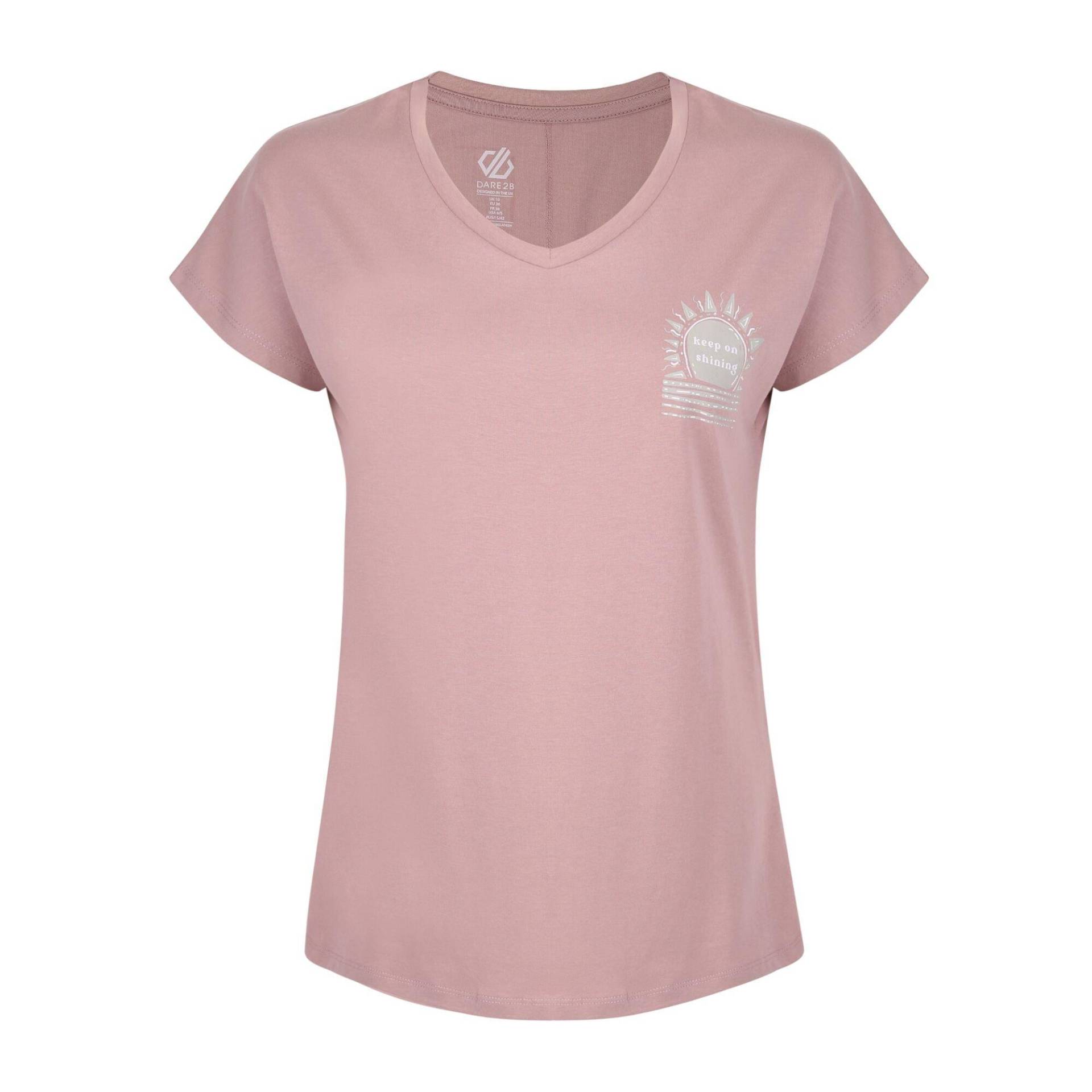 Traquility Tshirt Damen Rosa 32 von Dare 2B