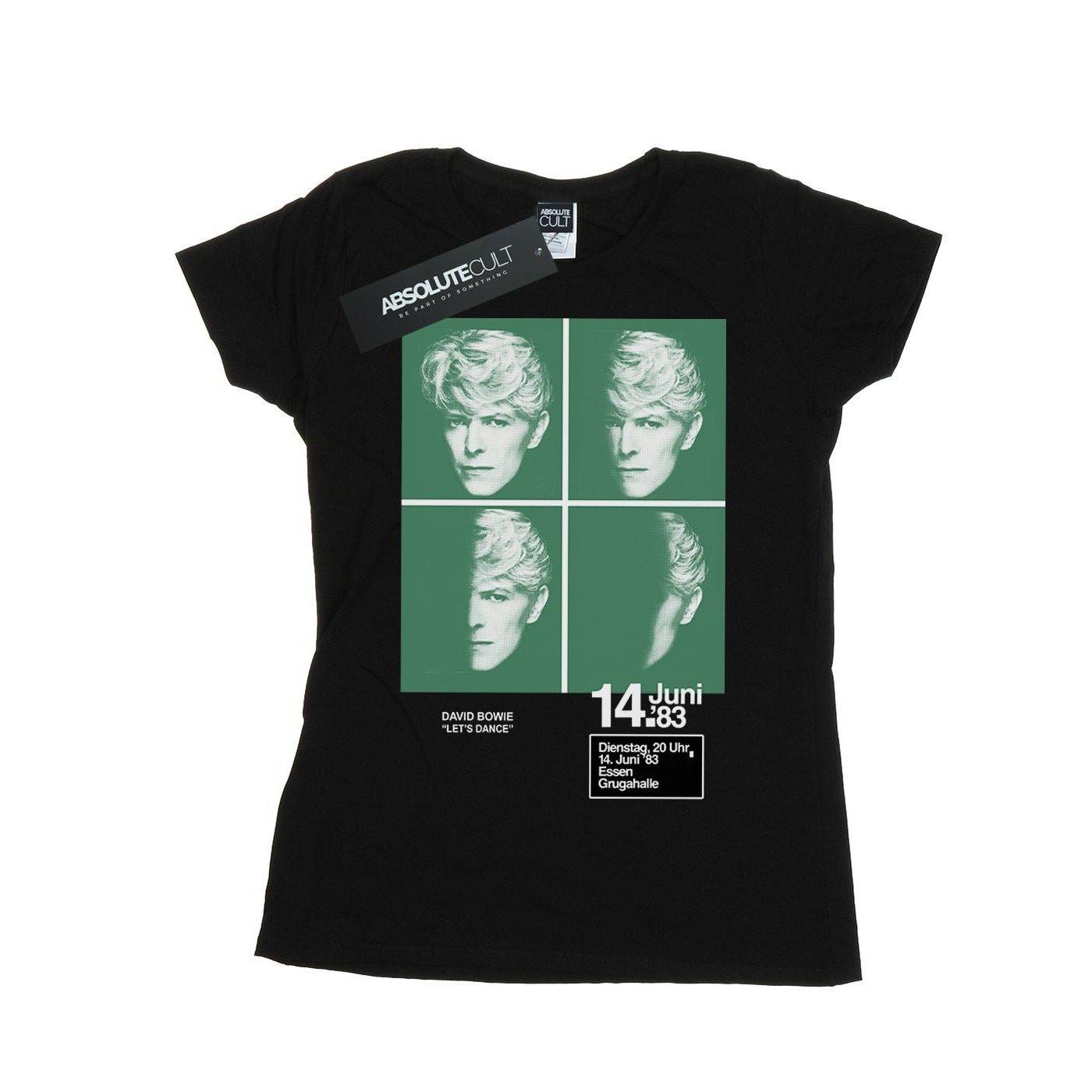 1983 Concert Poster Tshirt Damen Schwarz XXL von David Bowie