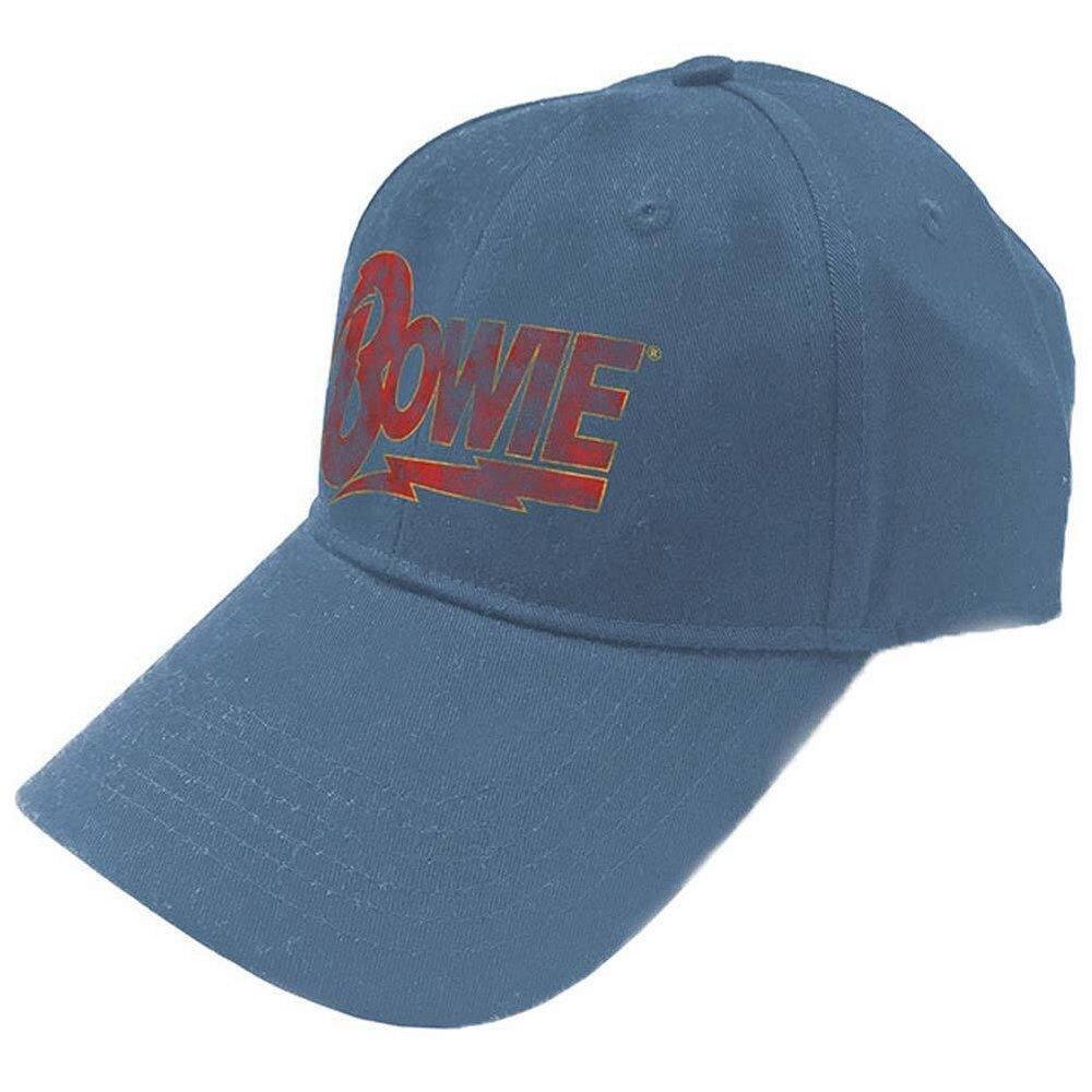 Baseballmütze Logo Damen Blau Denim ONE SIZE von David Bowie