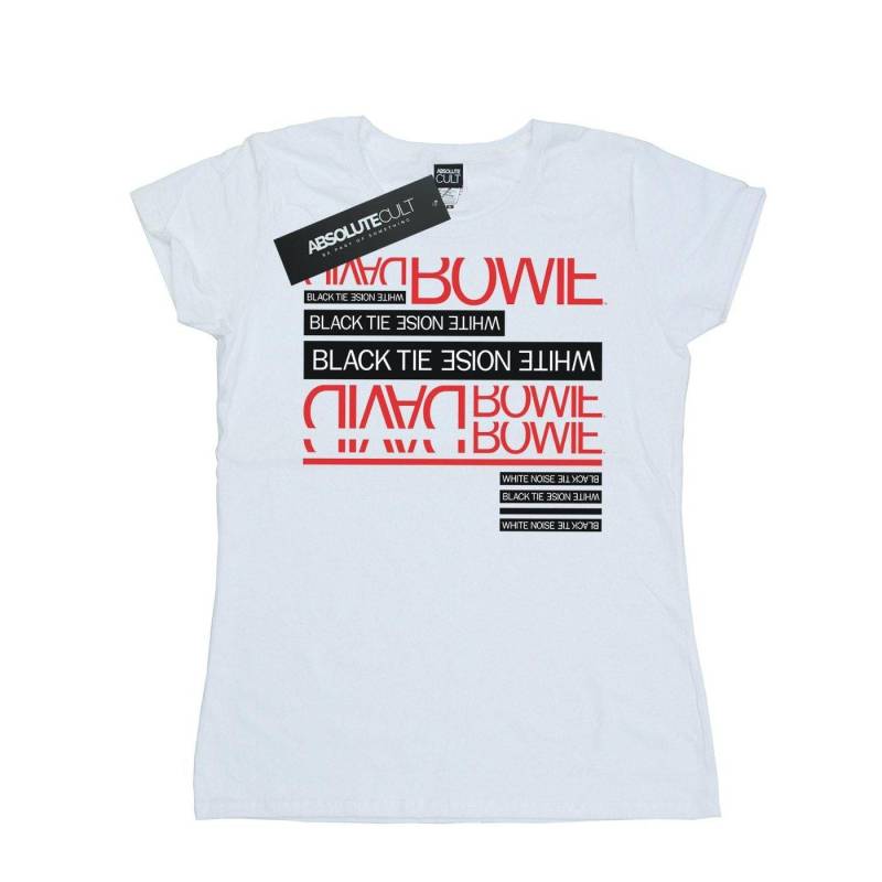 Black Tie White Noise Tshirt Damen Weiss XL von David Bowie