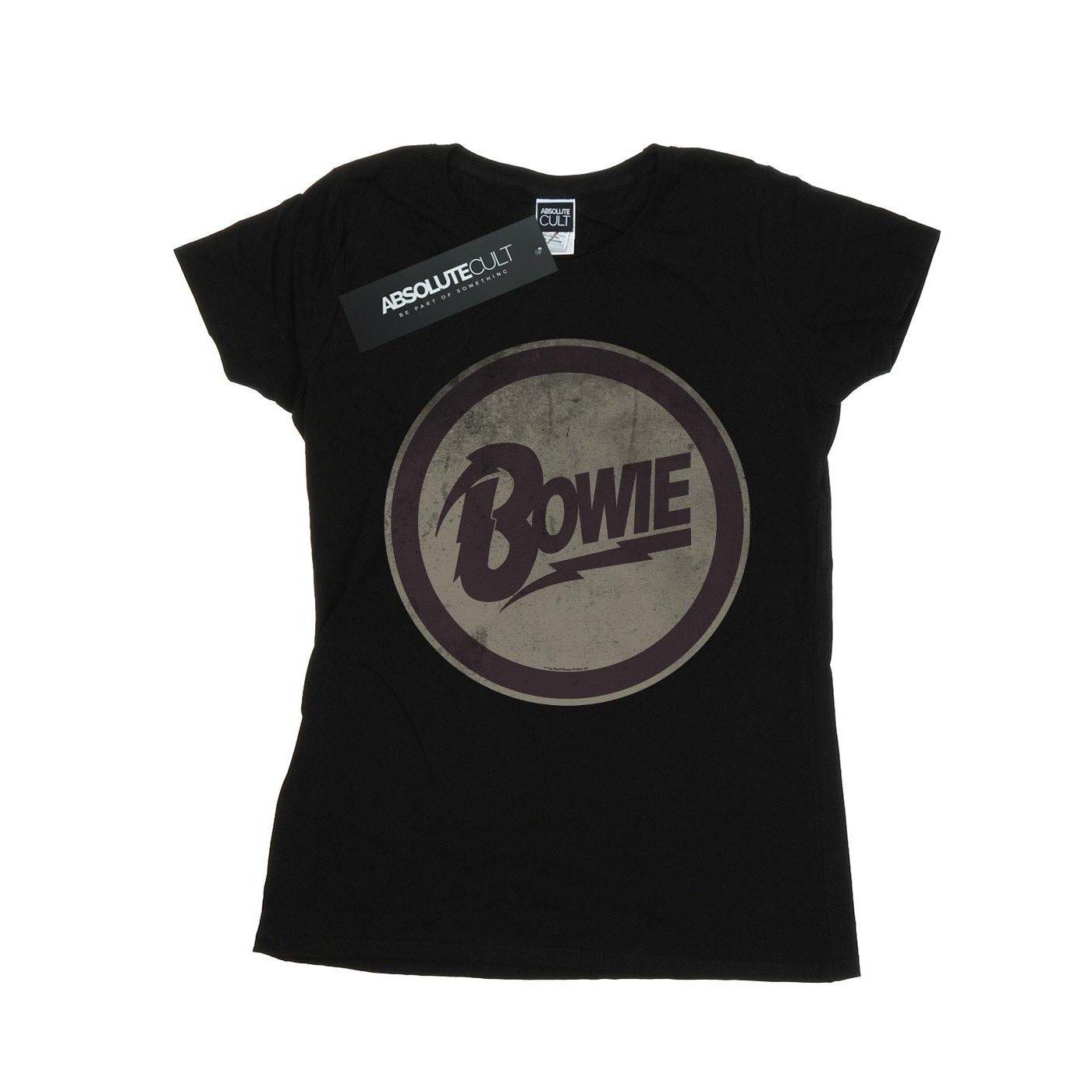 Circle Logo Tshirt Damen Schwarz XXL von David Bowie