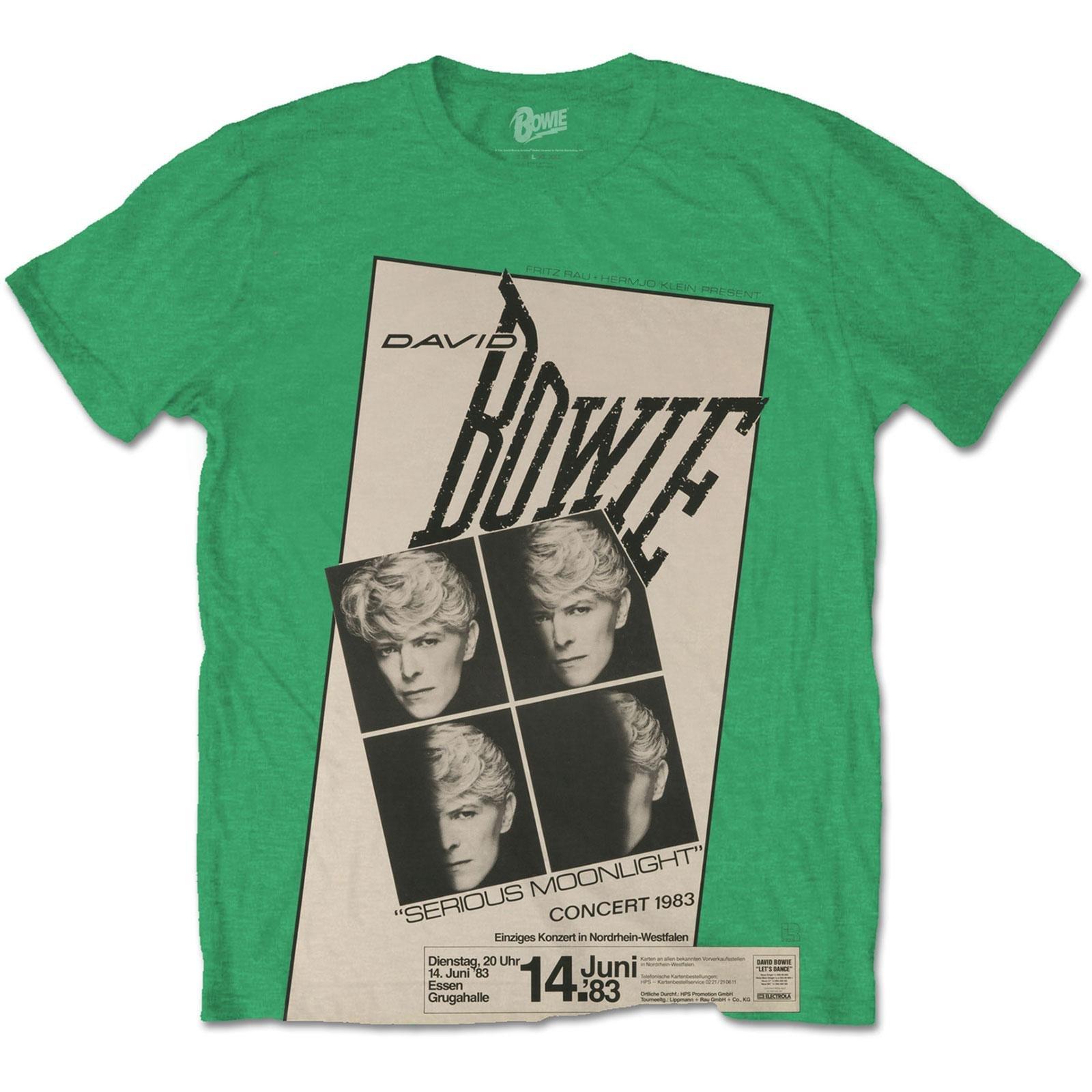 Concert '83 Tshirt Damen Grün 3XL von David Bowie