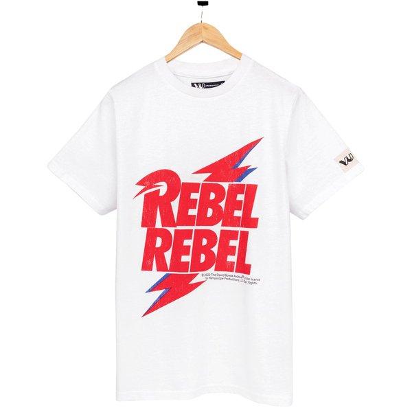 Rebel Rebel Tshirt Jungen Weiss 140 von David Bowie
