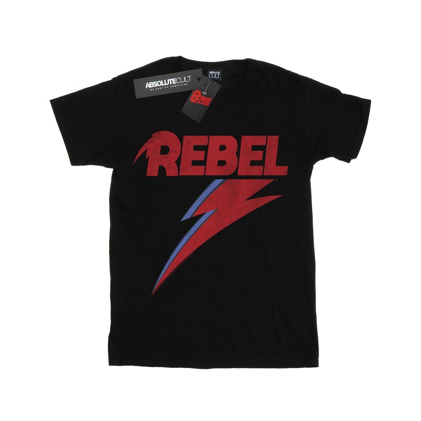 Distressed Rebel Tshirt Jungen Schwarz 128 von David Bowie