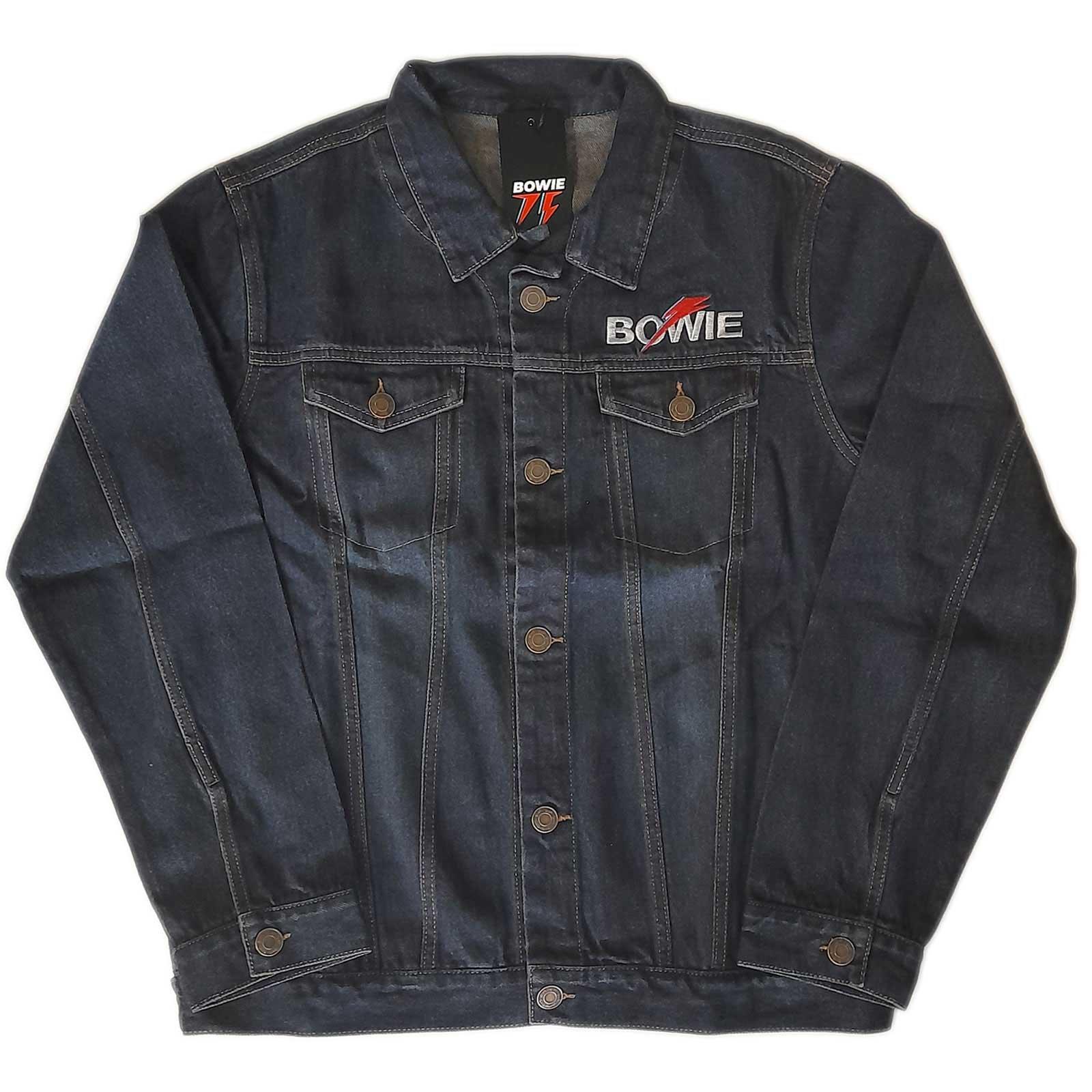 Flash Jeansjacke Logo Damen Blau Denim L von David Bowie