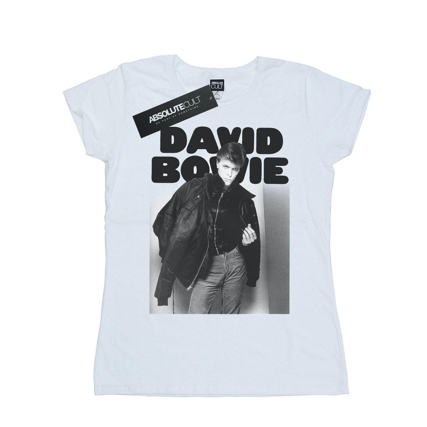 Jacket Photograph Tshirt Damen Weiss L von David Bowie