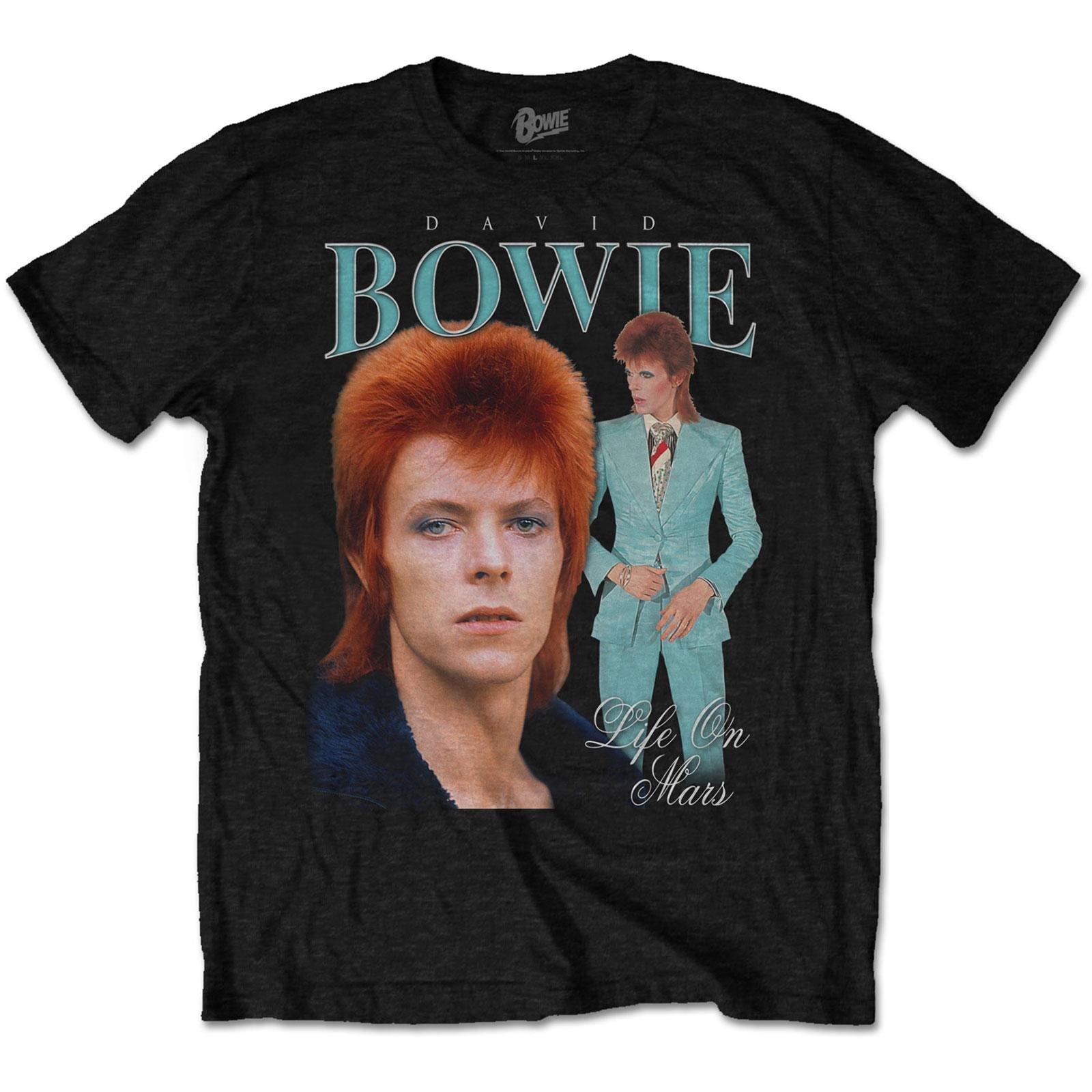 Life On Mars Homage Tshirt Damen Schwarz M von David Bowie