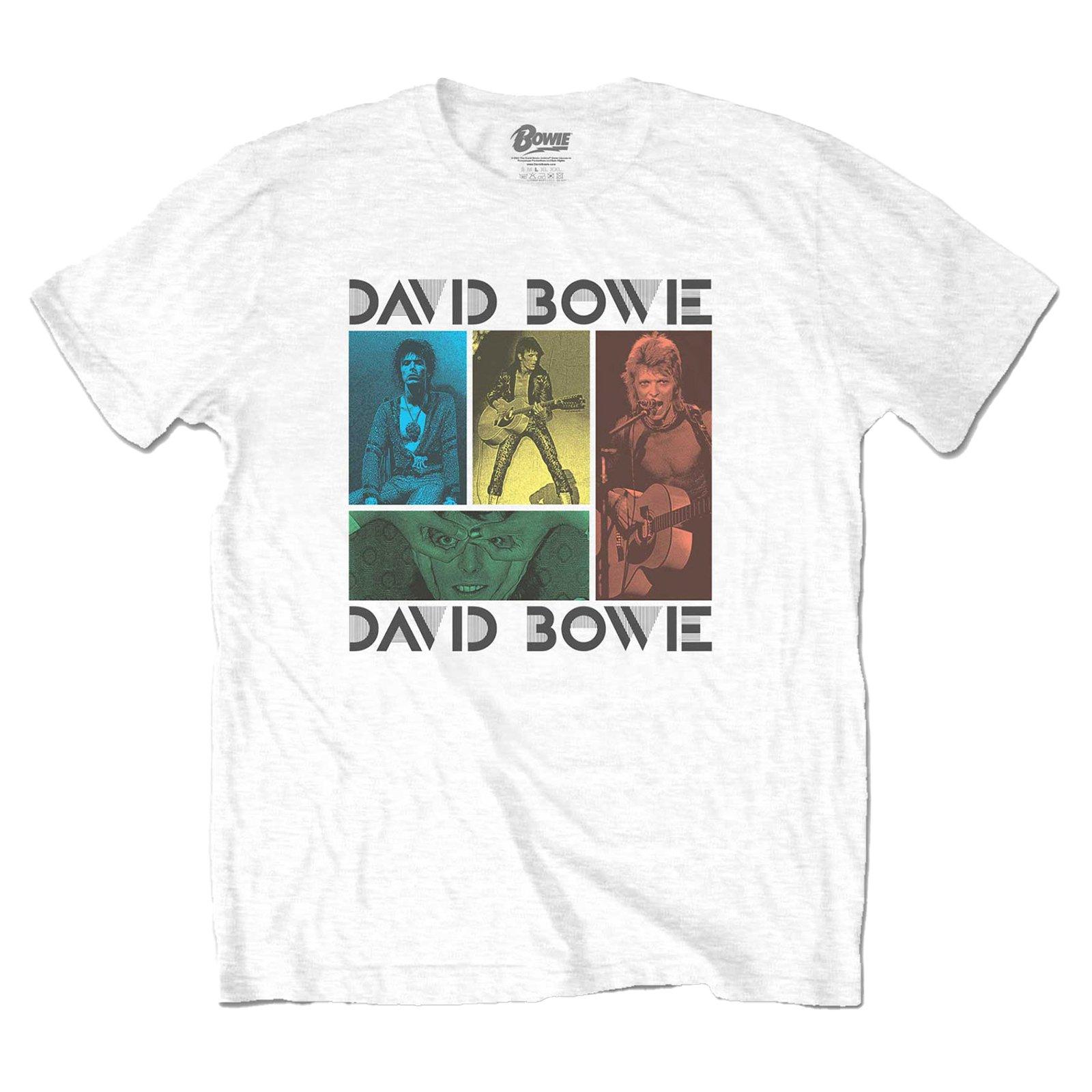 Mick Rock Tshirt Damen Weiss L von David Bowie