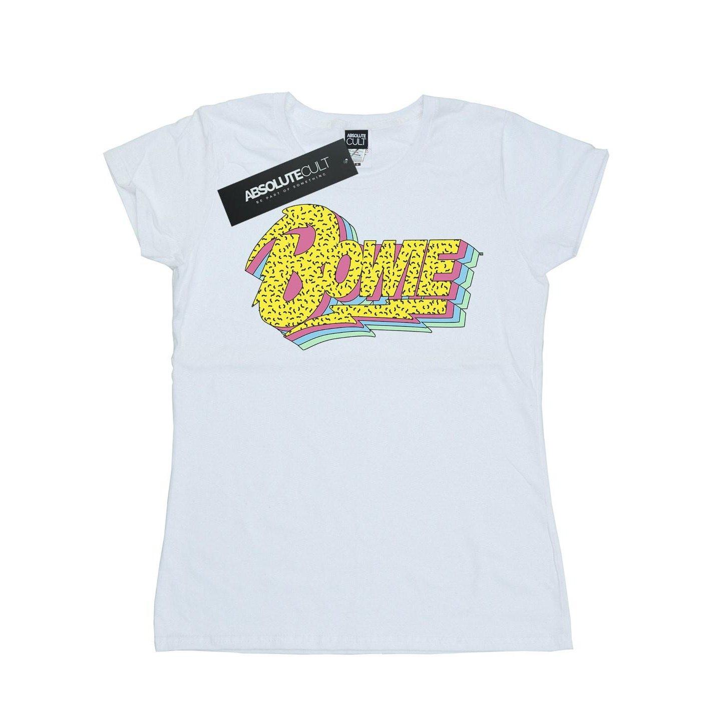 Moonlight 90s Logo Tshirt Damen Weiss XL von David Bowie