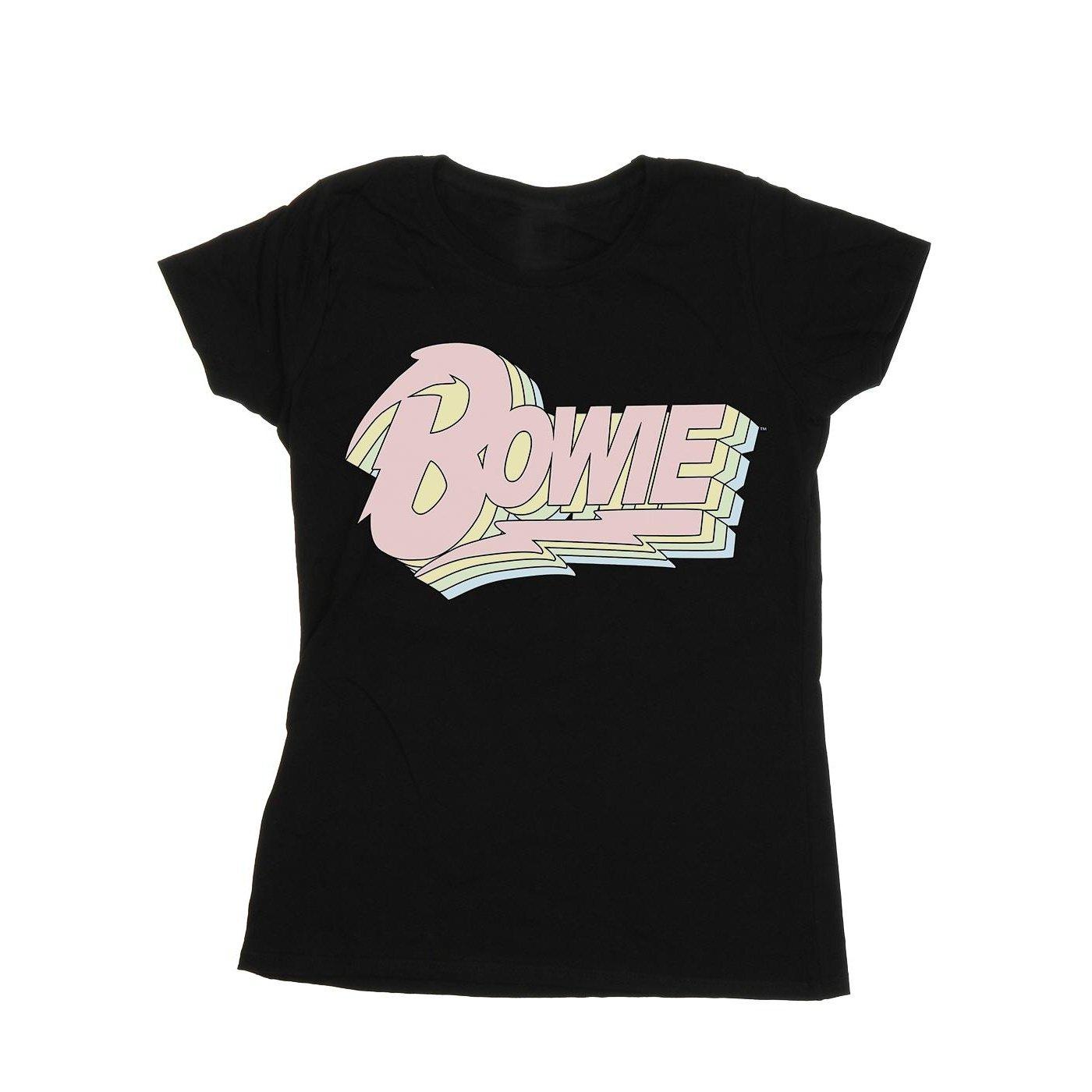 Pastel Bowie Tshirt Damen Schwarz XL von David Bowie