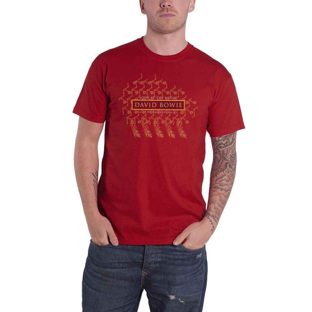 Pheonix Festival Tshirt Damen Rot Bunt M von David Bowie