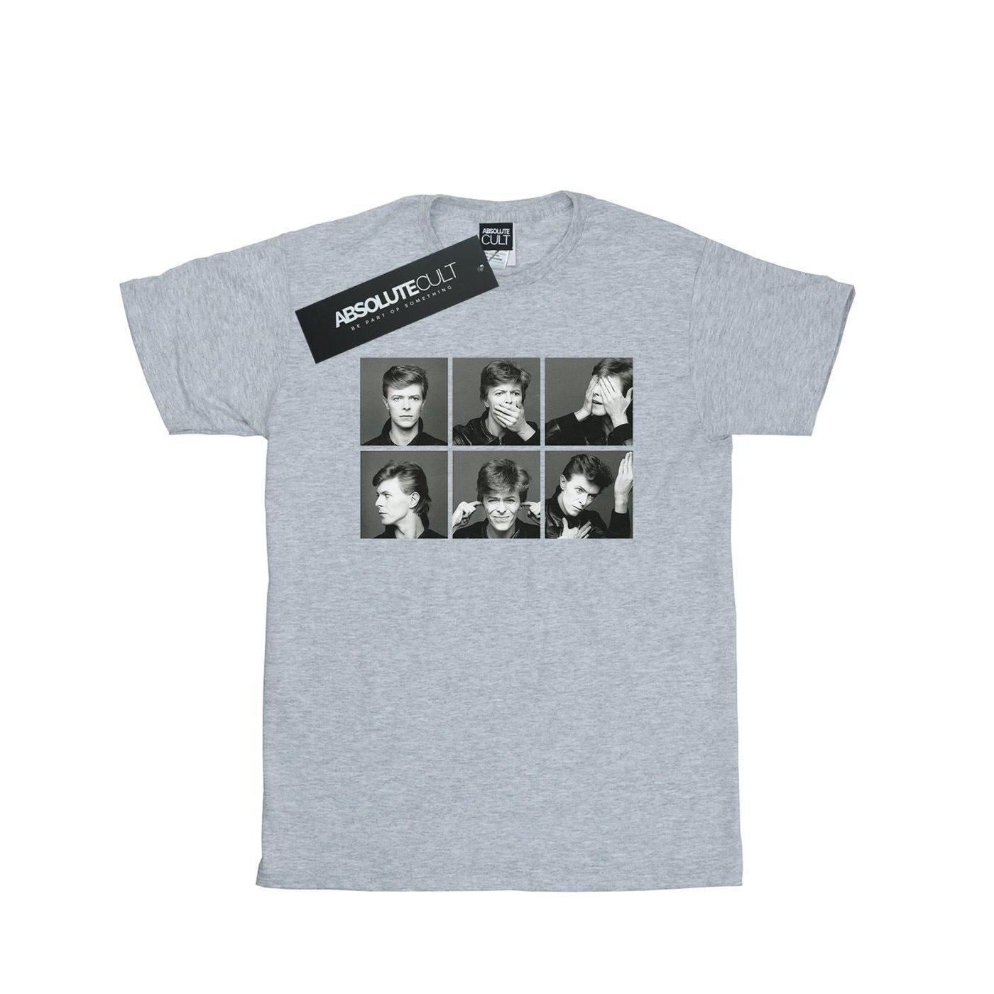 Photo Collage Tshirt Jungen Grau 128 von David Bowie
