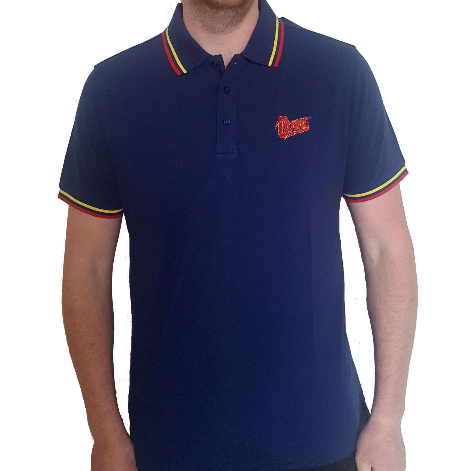 Poloshirt Logo Damen Marine XL von David Bowie