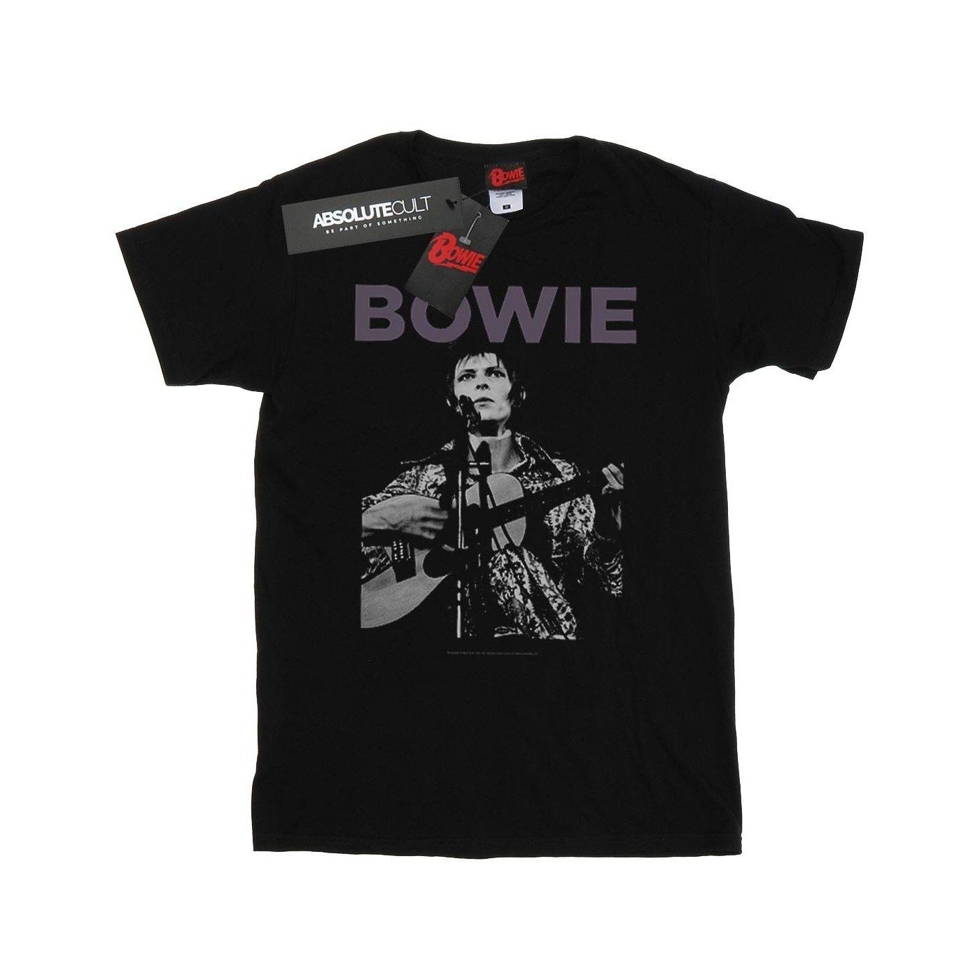 Rock Poster Tshirt Jungen Schwarz 116 von David Bowie