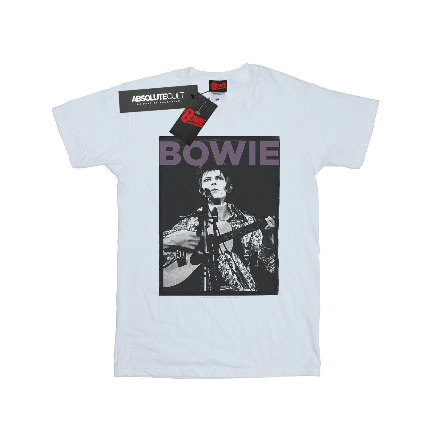 Rock Poster Tshirt Jungen Weiss 140/146 von David Bowie