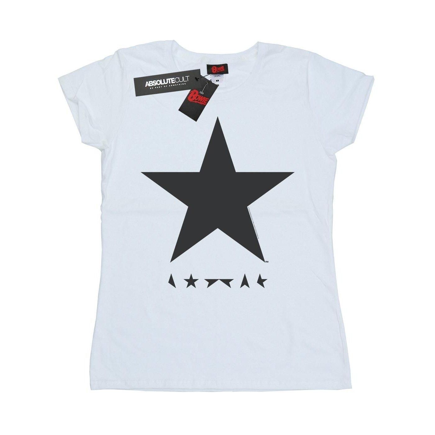 Star Logo Tshirt Damen Weiss M von David Bowie