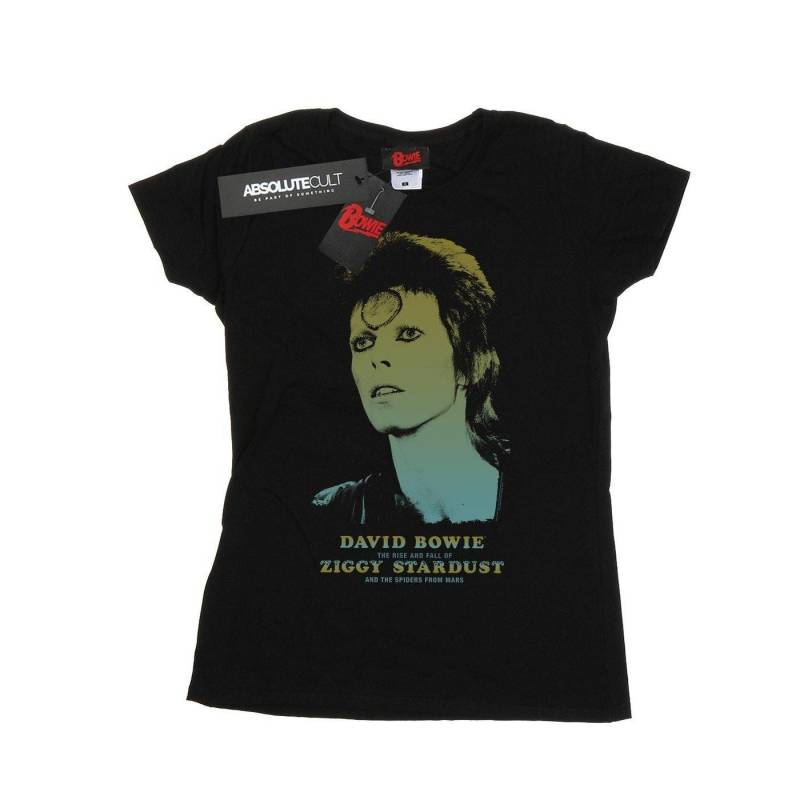Ziggy Gradient Tshirt Damen Schwarz S von David Bowie