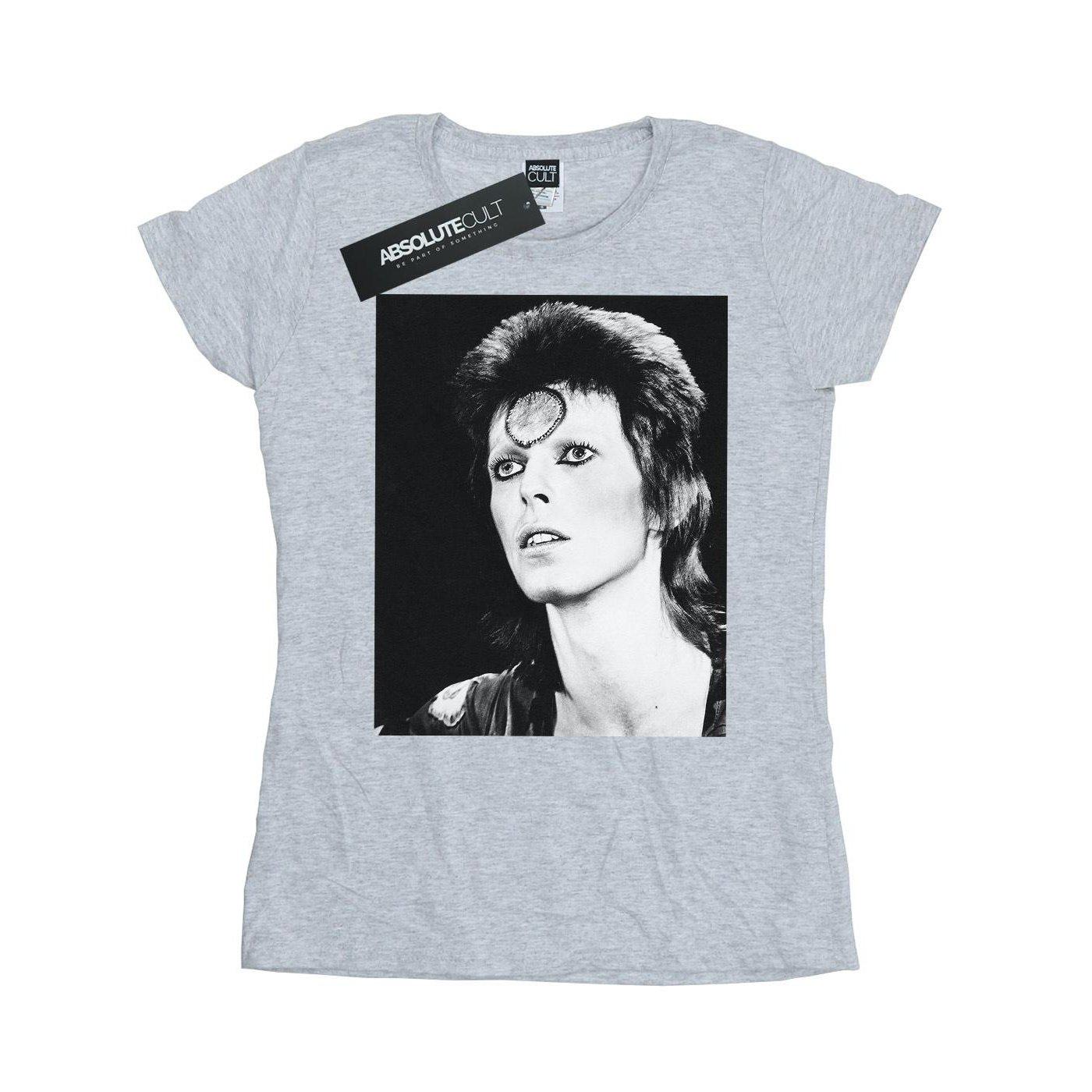 Ziggy Looking Tshirt Damen Grau L von David Bowie