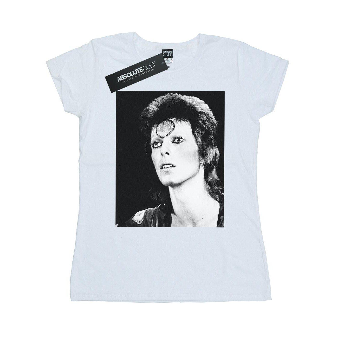 Ziggy Looking Tshirt Damen Weiss M von David Bowie