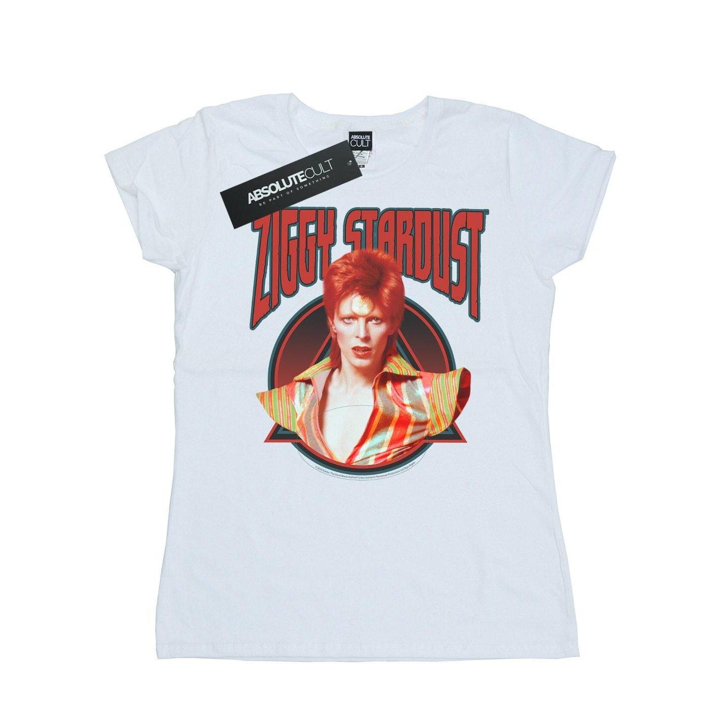 Ziggy Stardust Tshirt Damen Weiss L von David Bowie