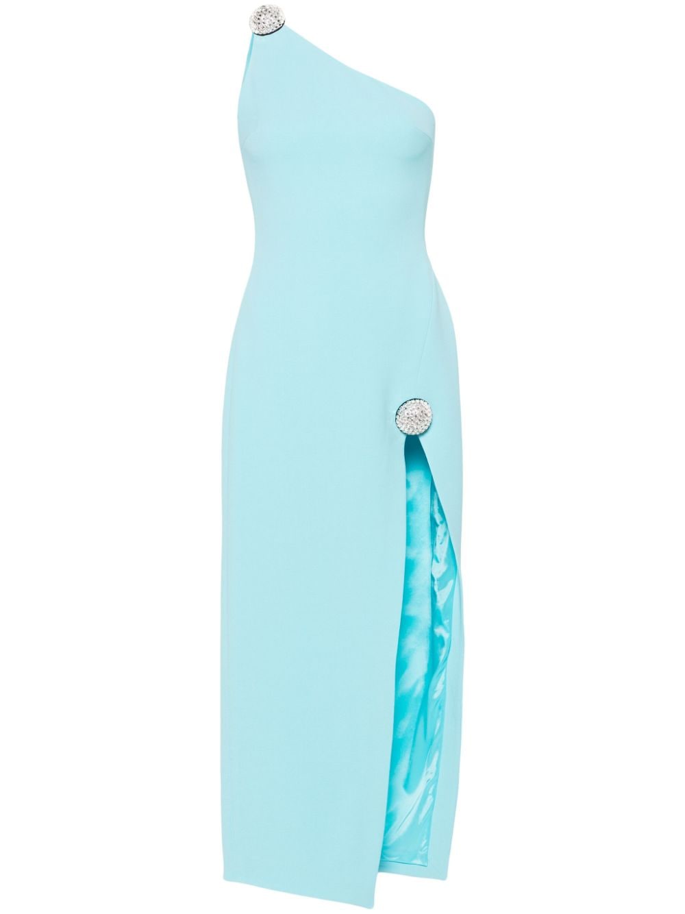 David Koma Crystal Ball one-shoulder midi dress - Blue von David Koma