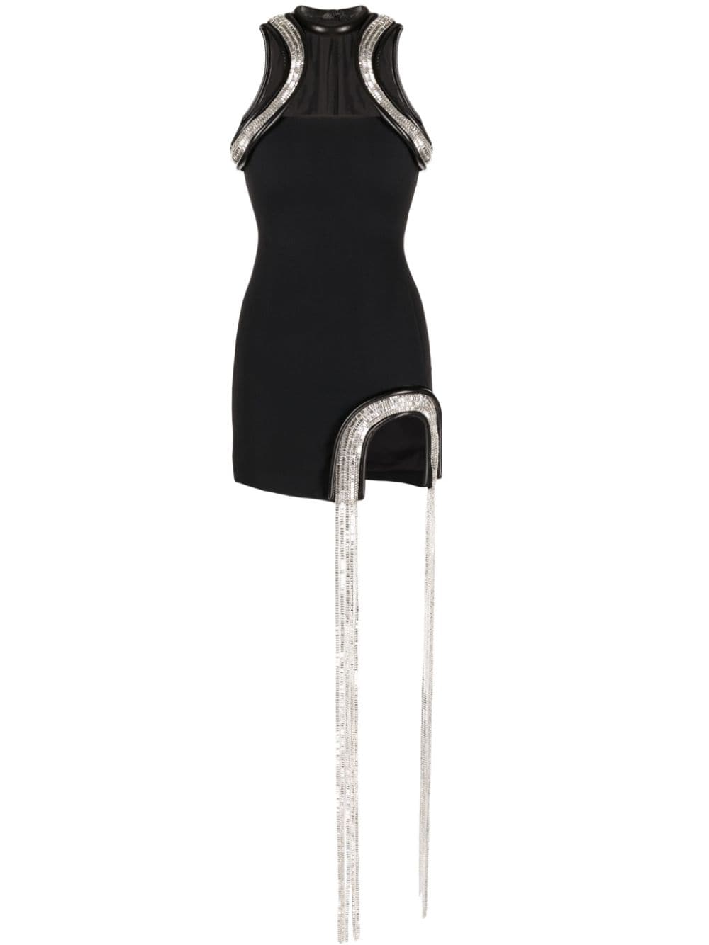 David Koma crystal-embellished cut-out detailing dress - Black von David Koma