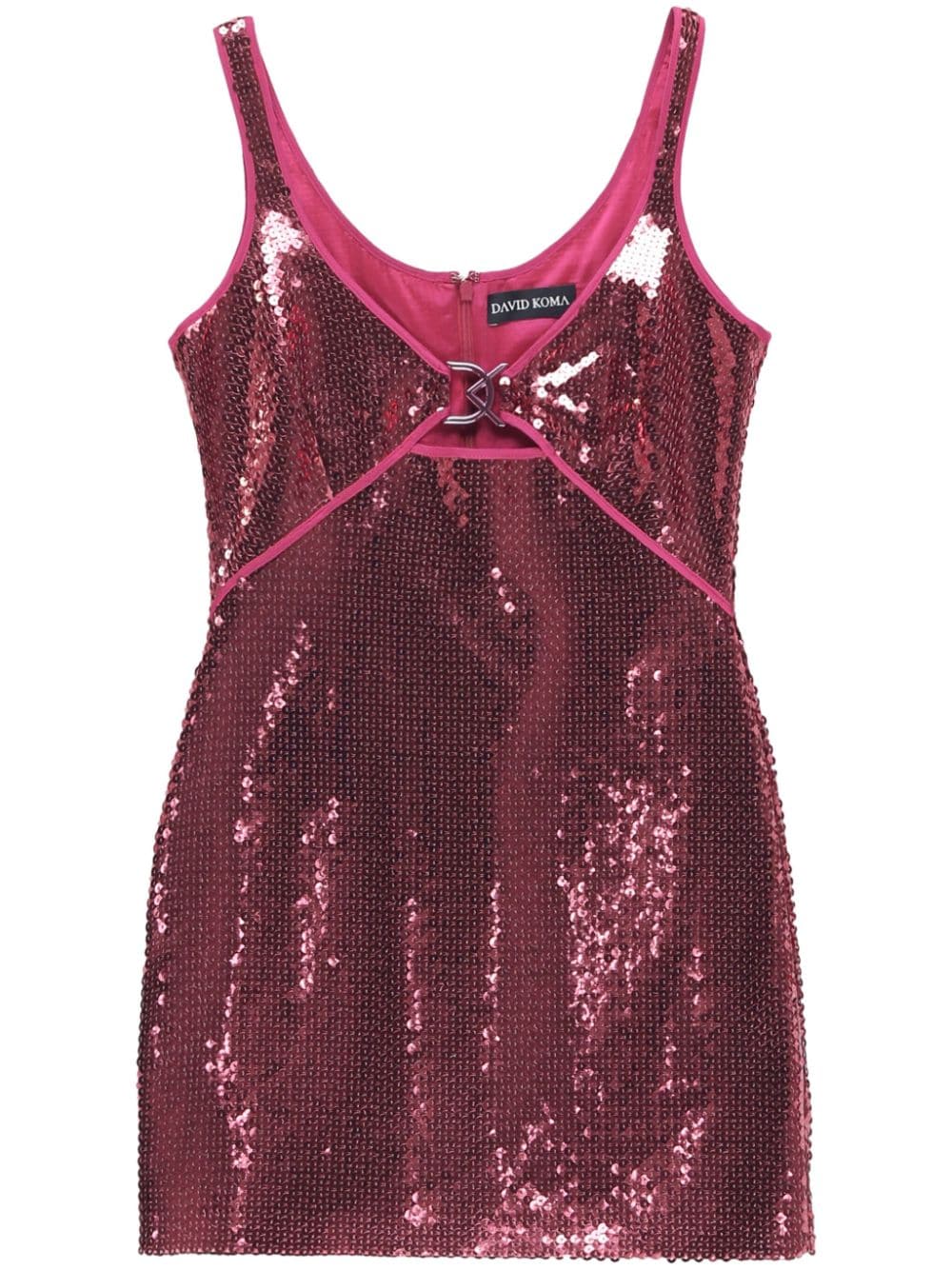 David Koma sequin-embellished minidress - Pink von David Koma