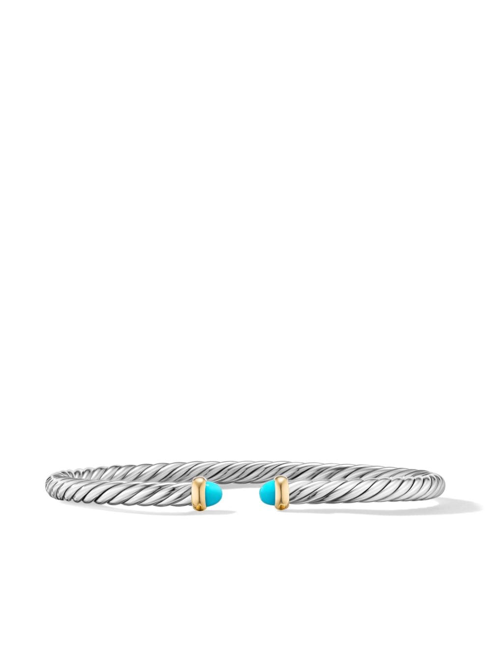 David Yurman 14kt yellow gold Modern Cable turquoise bracelet - Silver von David Yurman