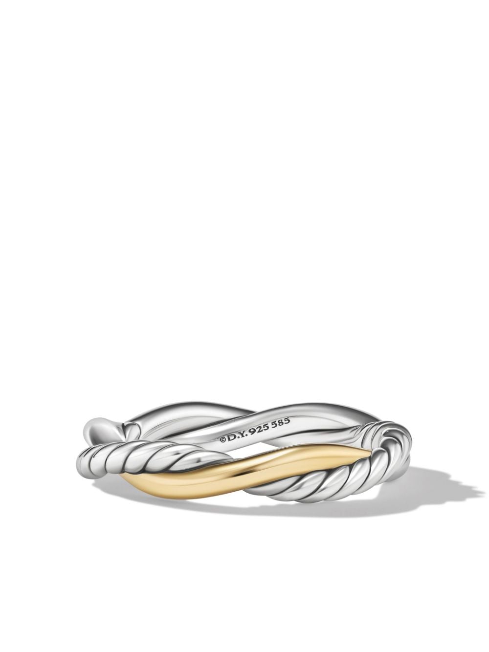 David Yurman 14kt yellow gold Petite Infinity ring - Silver von David Yurman