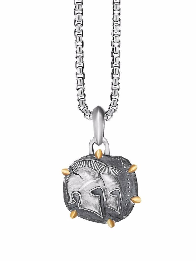 David Yurman 17mm Gemini Zodiac amulet enhancer pendant - Silver von David Yurman