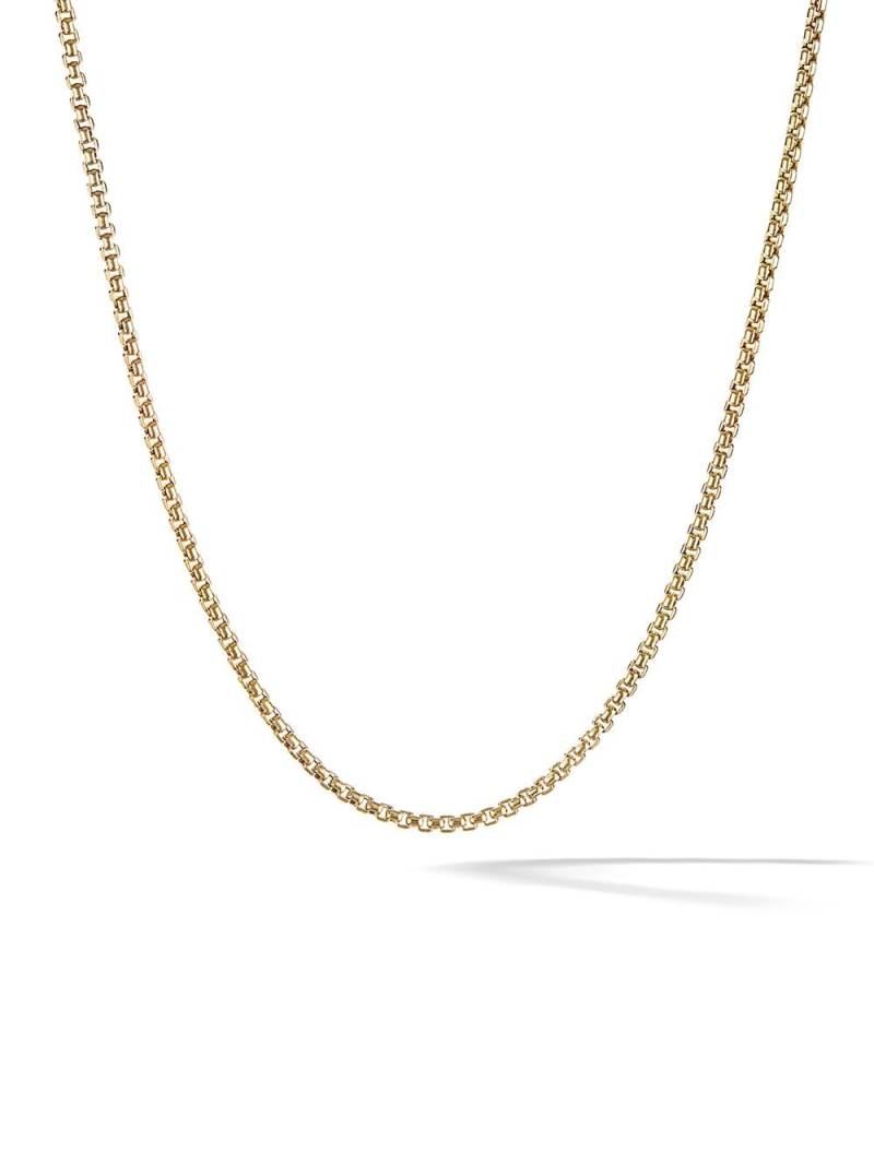 David Yurman 18kt yellow gold Box Chain Slider necklace von David Yurman
