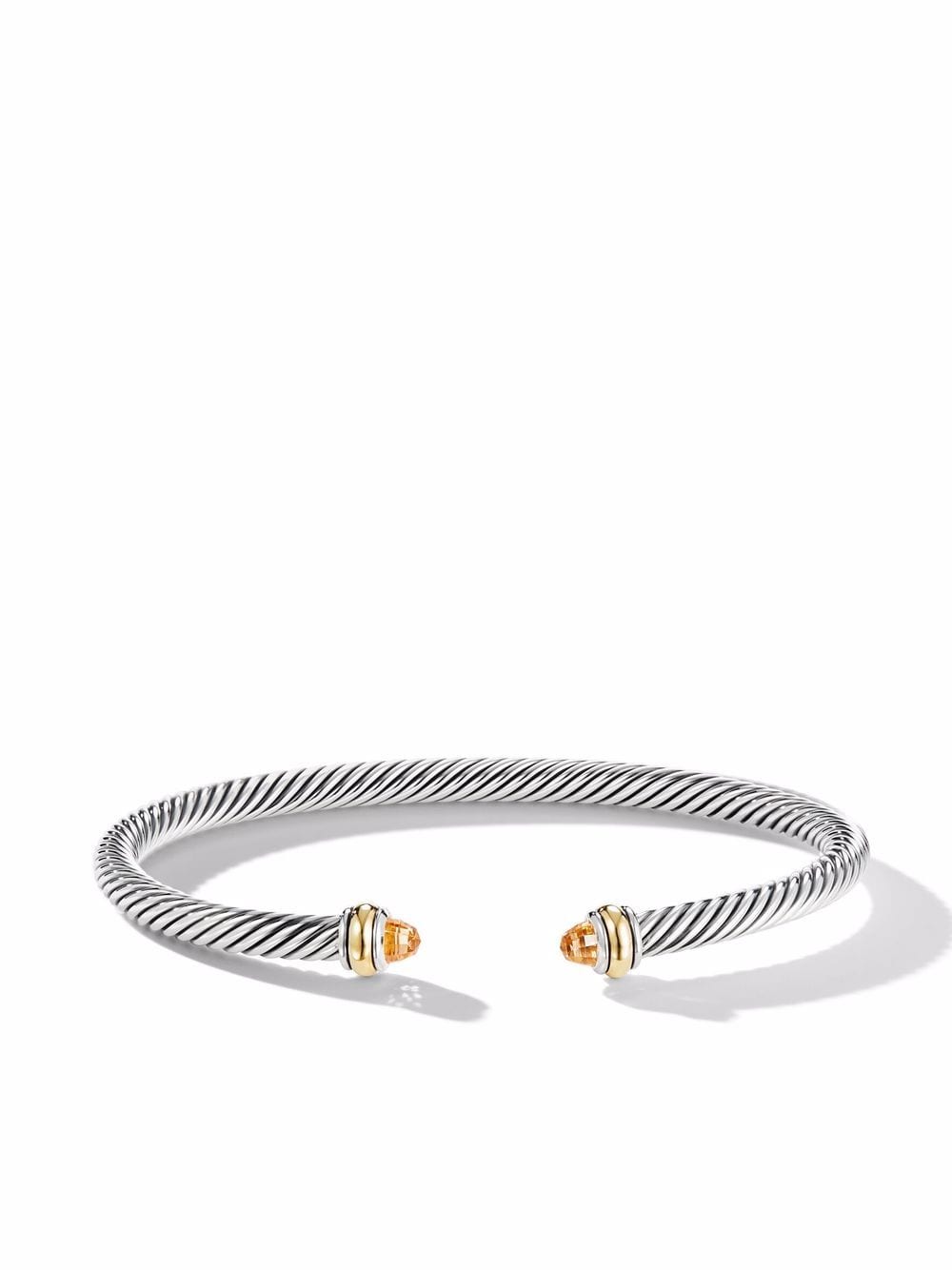 David Yurman 18kt yellow gold and sterling silver Cable Classics citrine bracelet von David Yurman