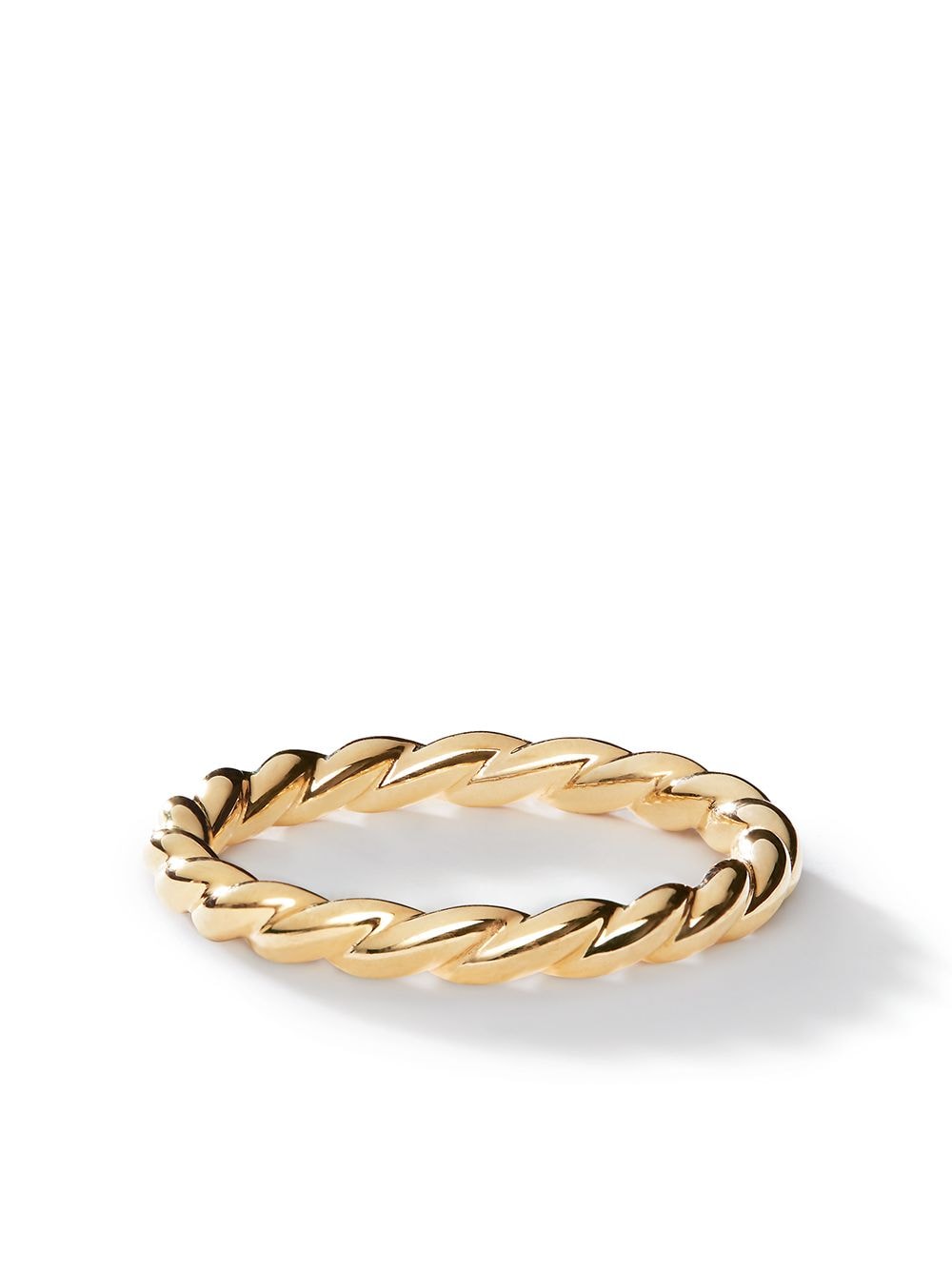 David Yurman 18kt yellow gold Petite band ring von David Yurman