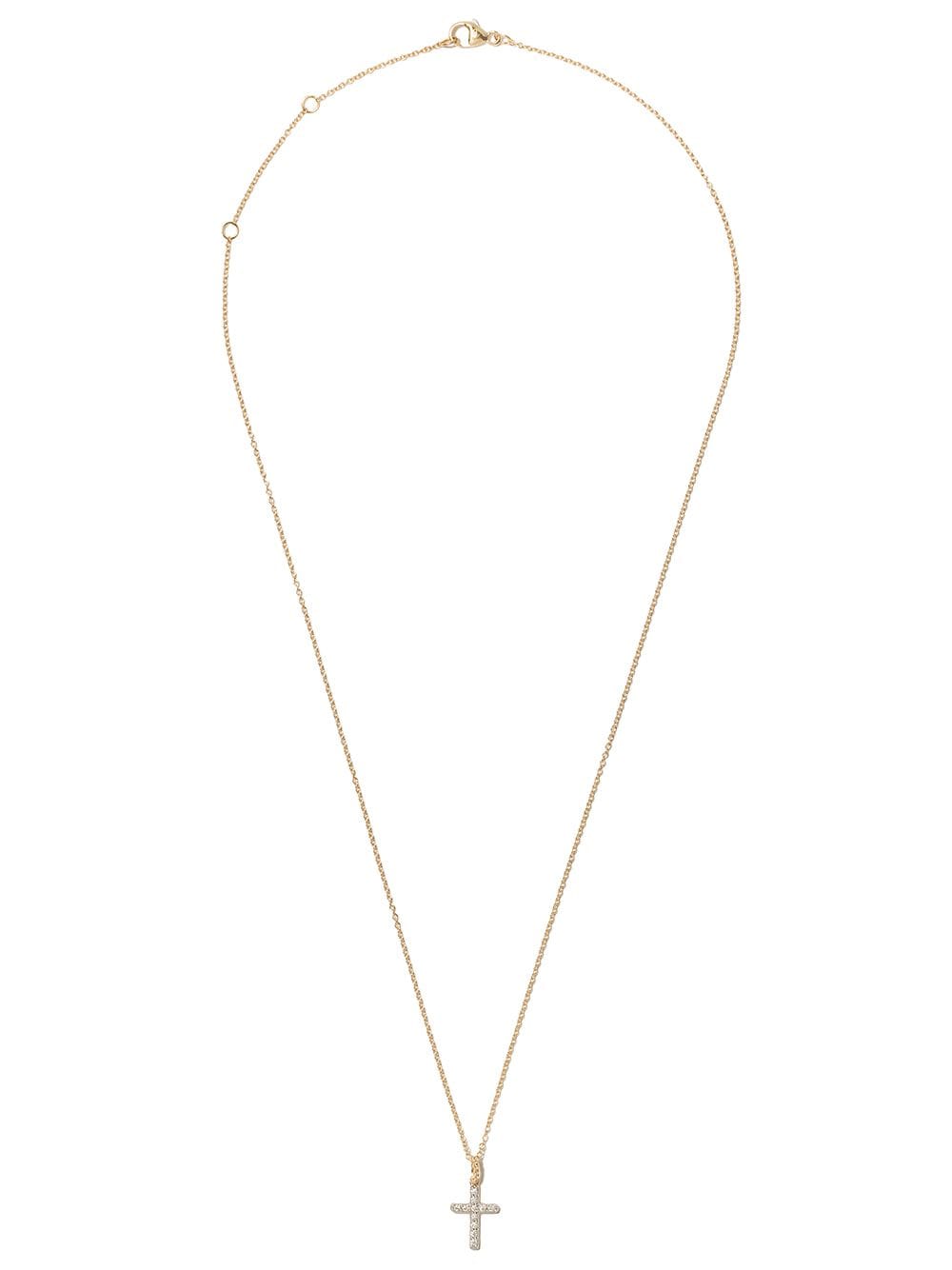 David Yurman 18kt yellow gold Cable Collectibles Cross diamond necklace von David Yurman