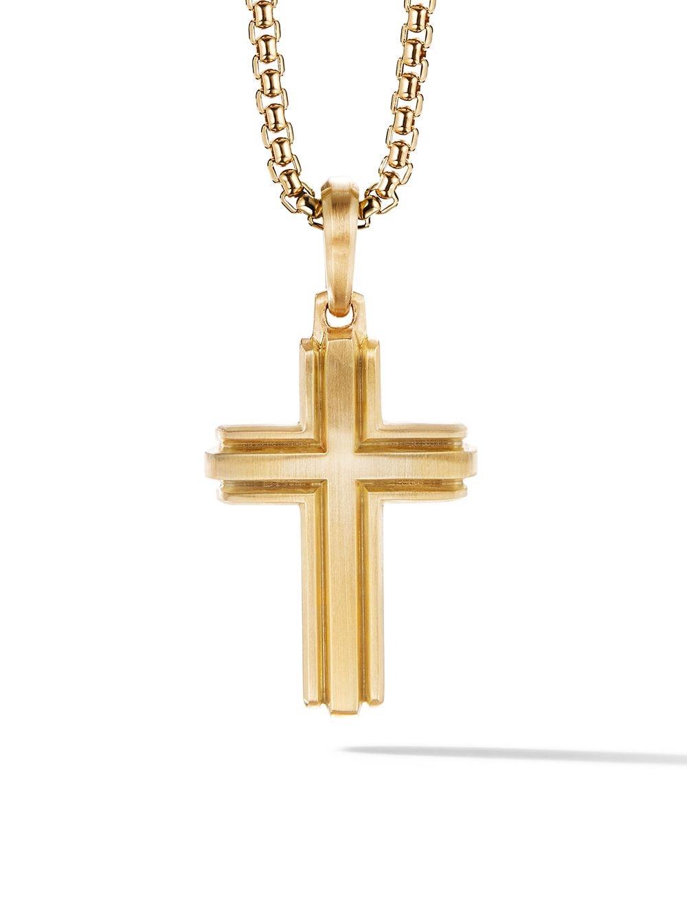 David Yurman 18kt yellow gold Deco Cross pendant von David Yurman