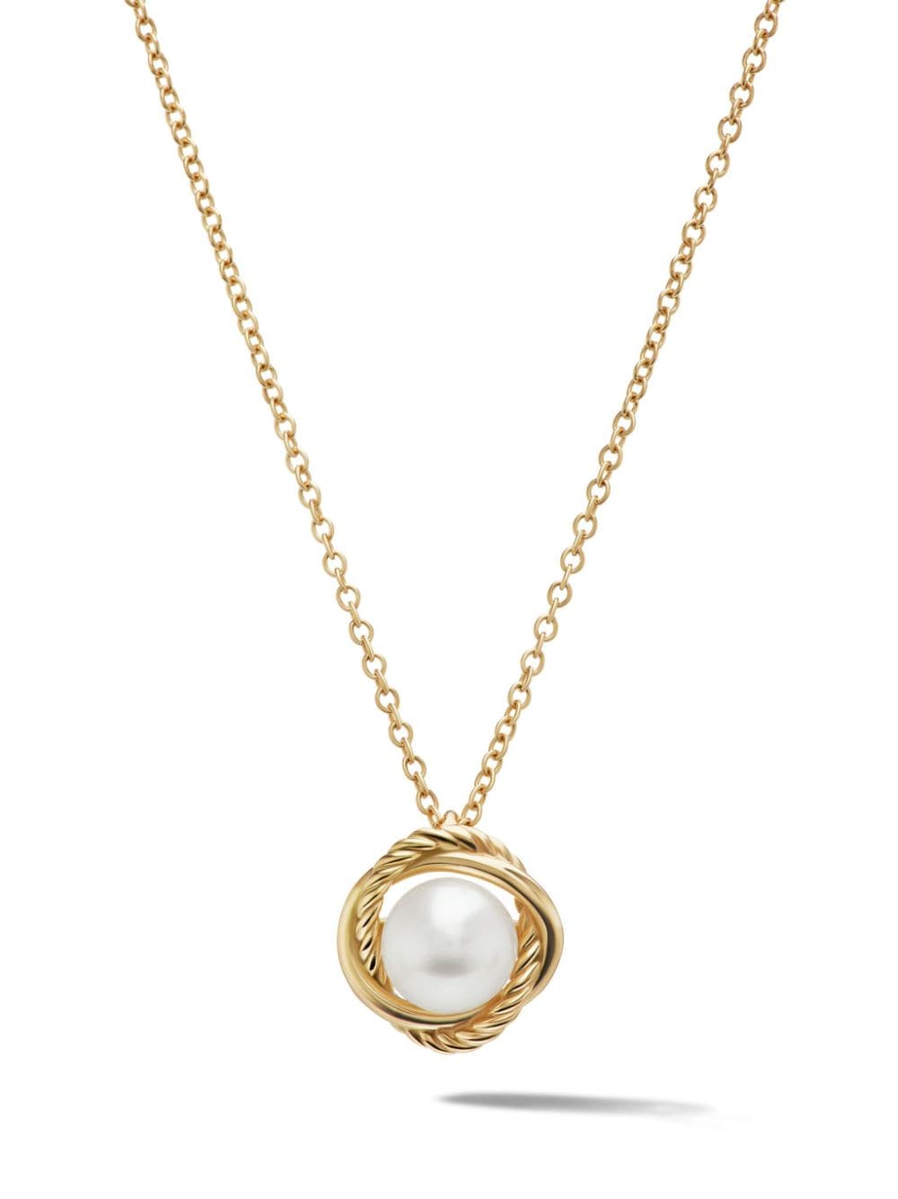 David Yurman 18kt yellow gold Infinity pearl necklace von David Yurman