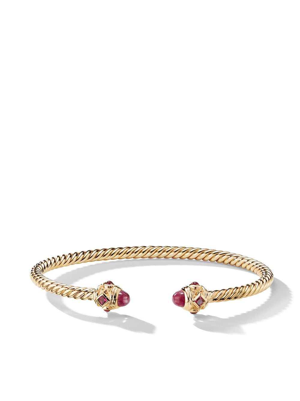 David Yurman 18kt yellow gold Renaissance ruby 3.5mm cuff von David Yurman