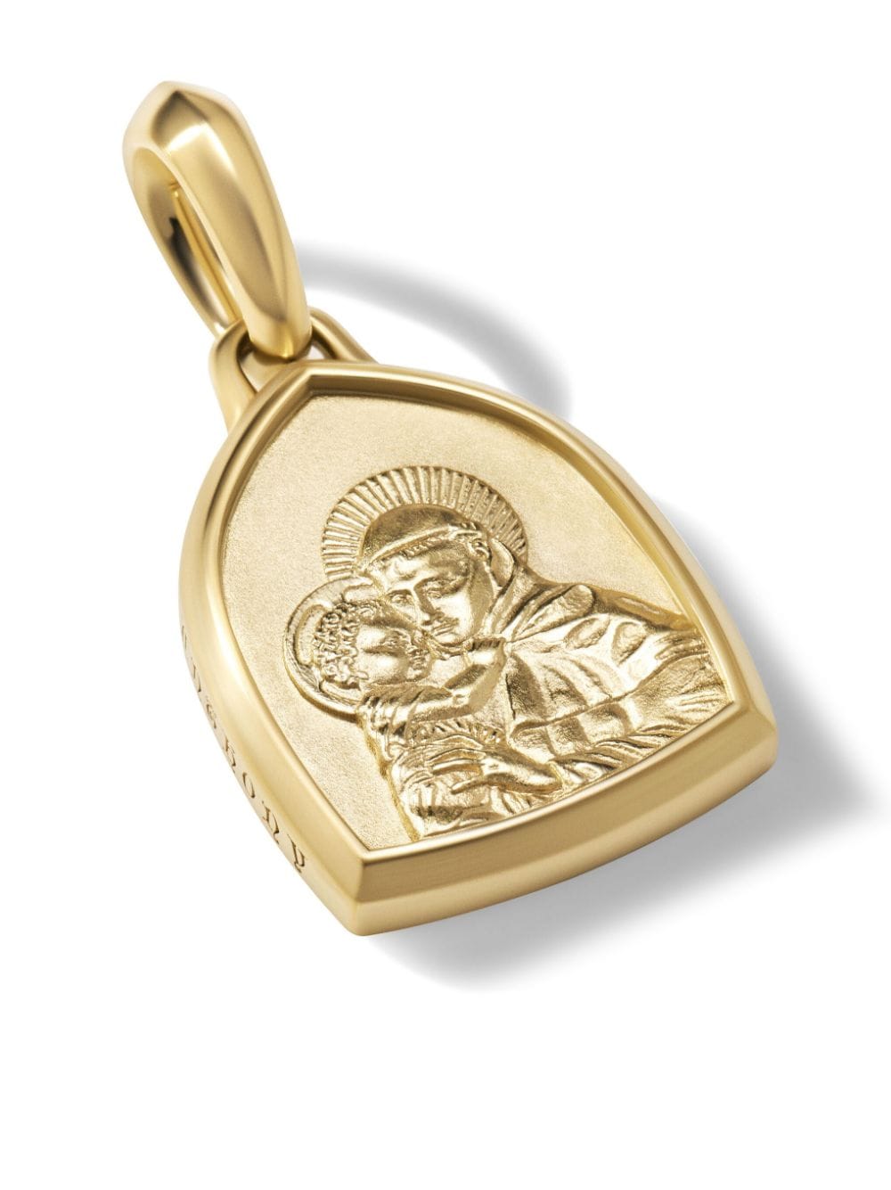 David Yurman 18kt yellow gold St. Anthony pendant von David Yurman