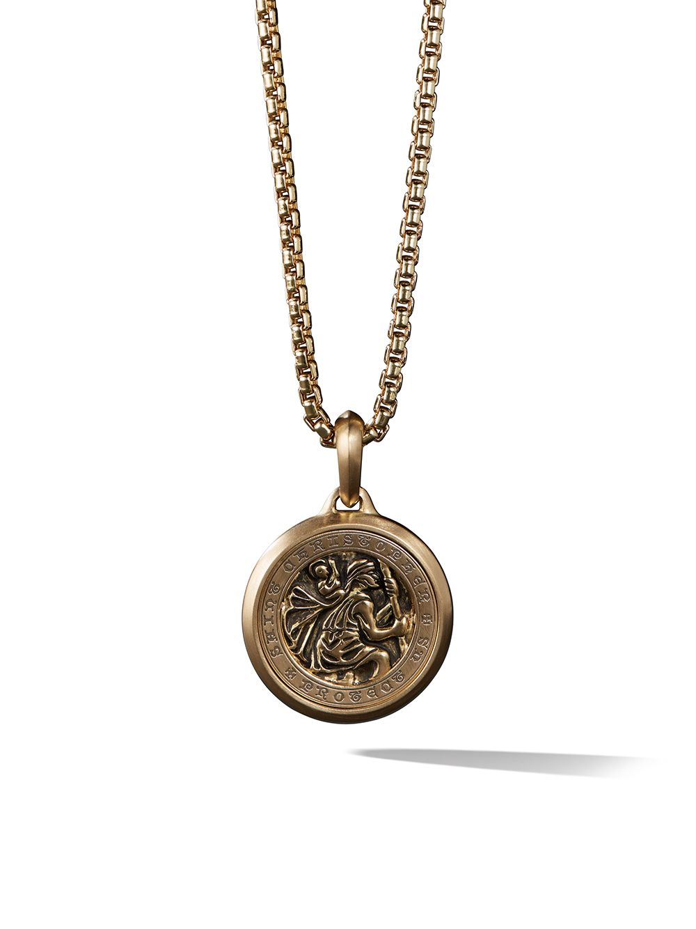 David Yurman 18kt yellow gold St. Christopher amulet von David Yurman