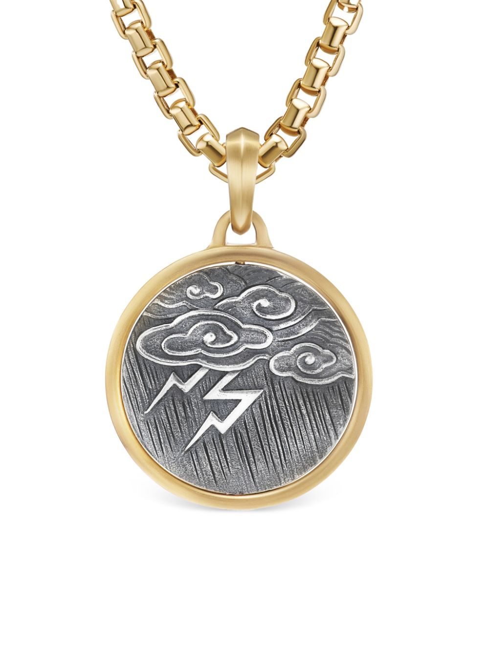 David Yurman 18kt yellow gold and silver Amulet Storm pendant von David Yurman