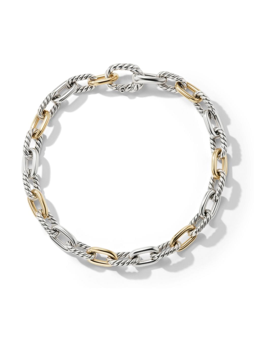 David Yurman 18kt yellow gold and silver Madison chain bracelet von David Yurman