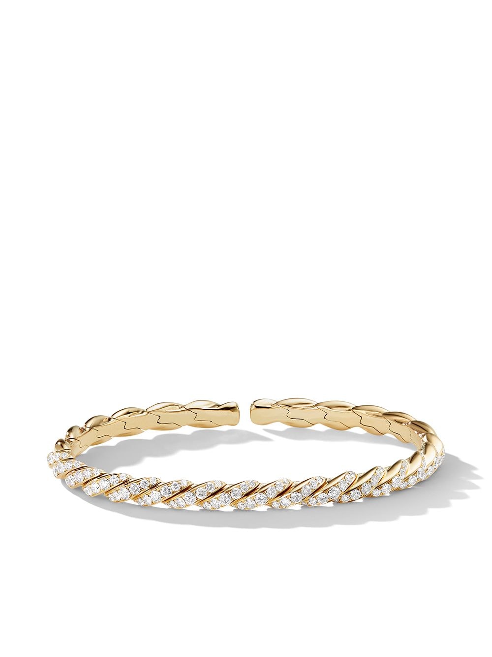 David Yurman 18kt yellow gold pavéflex diamond bracelet von David Yurman