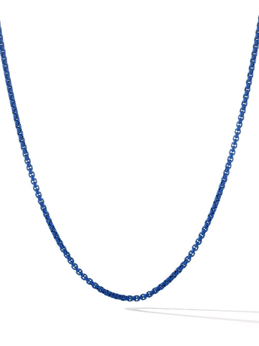 David Yurman sterling silver Box Chain necklace - Blue von David Yurman