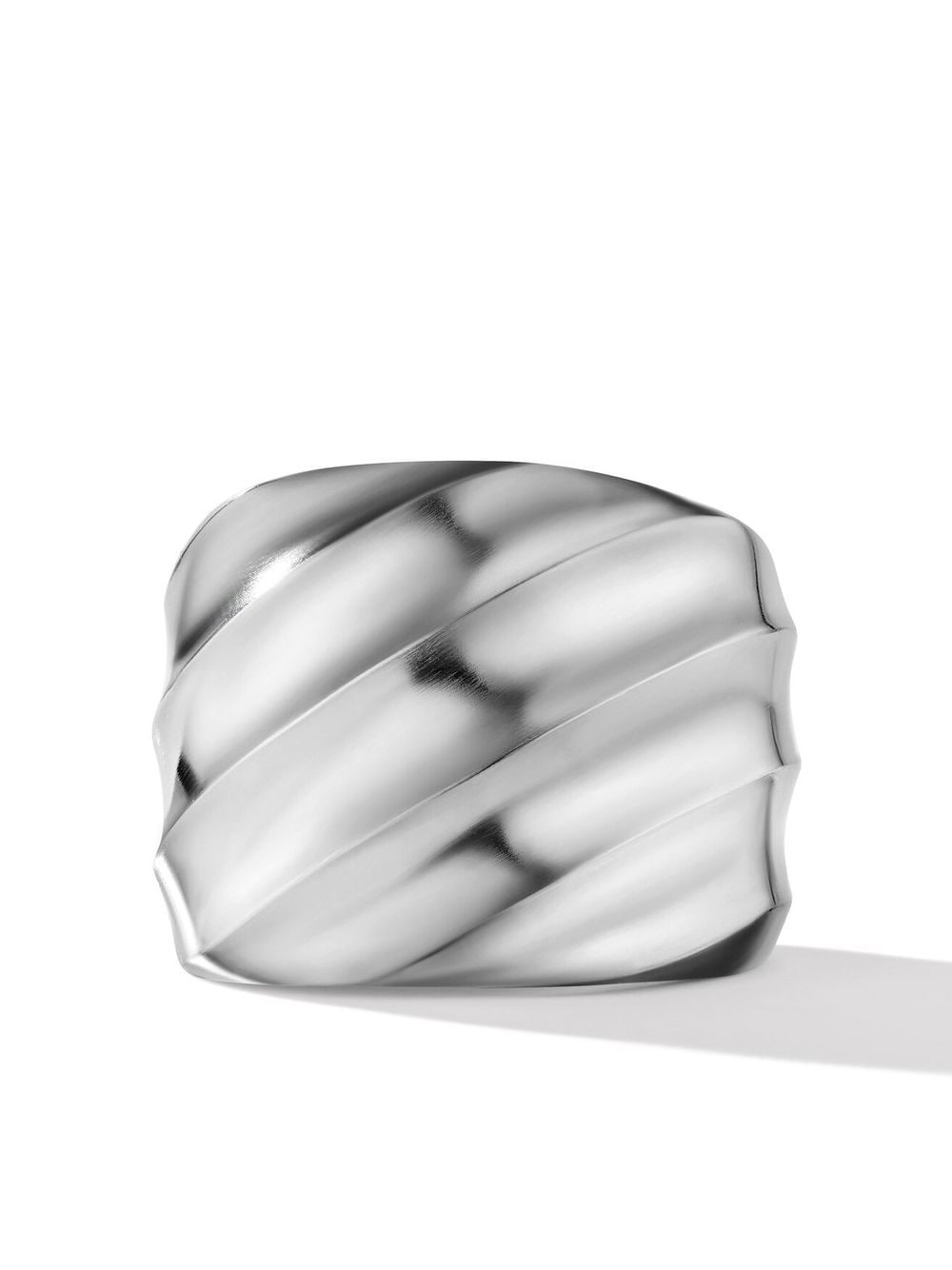 David Yurman sterling silver Cable Edge Saddle ring von David Yurman