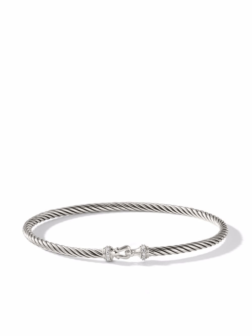 David Yurman sterling silver Buckle diamond bracelet von David Yurman