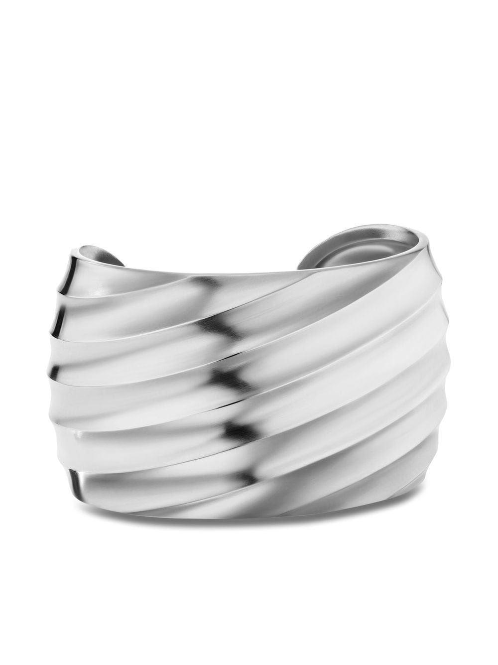 David Yurman 41mm Cable Edge cuff bracelet - Silver von David Yurman