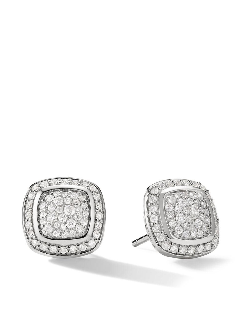 David Yurman sterling silver Albion diamond stud earrings von David Yurman