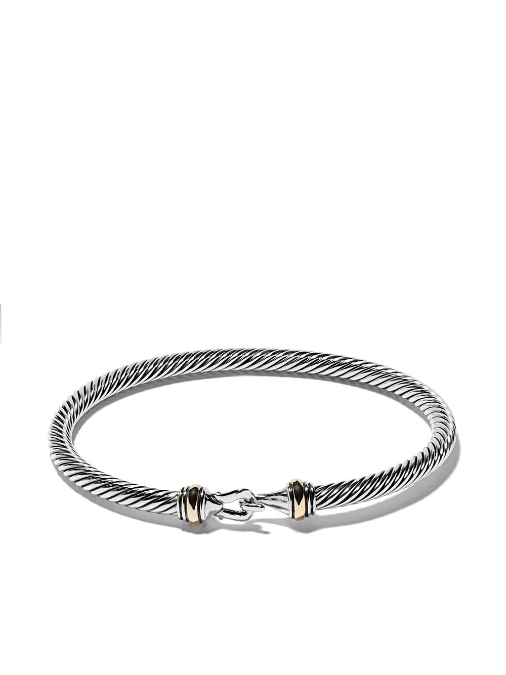 David Yurman 18kt yellow gold and sterling silver Buckle bracelet von David Yurman